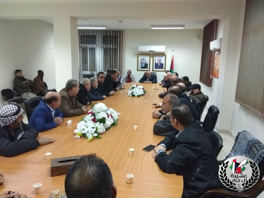 زيارة وفد من عشيرة ال جرار لعطوفة محافظ جنين الواء اكرم الرجوب